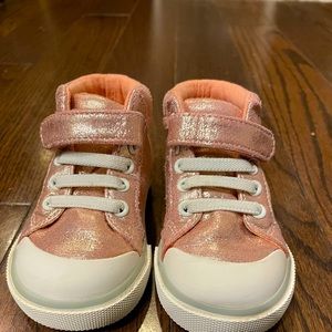 See Kai Run Pink Metallic Toddler Tennis Shoes (5)